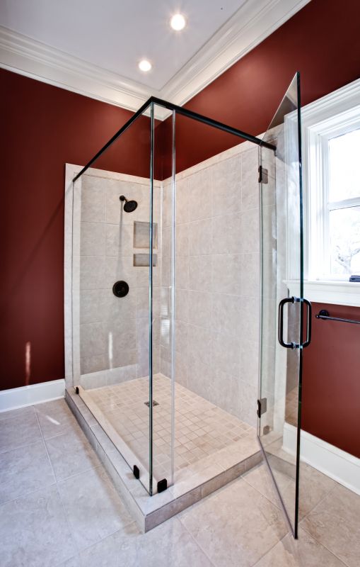 Glass Shower Enclosure Setup